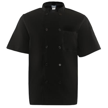 Chef Coat, Mesh Back, C11PS, S/S, Black, 5XL